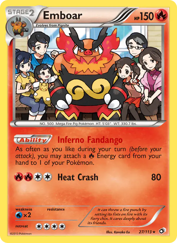 Carta Emboar 27/113 de Legendary Treasures