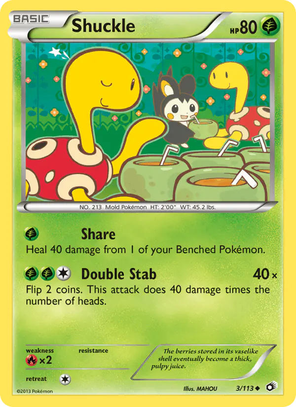 Carta Shuckle 3/113 de Legendary Treasures