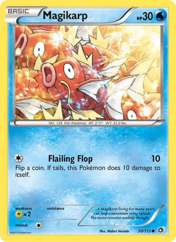 Carta Magikarp 30/113 de Legendary Treasures