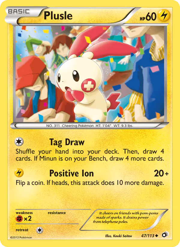 Carta Plusle 47/113 de Legendary Treasures