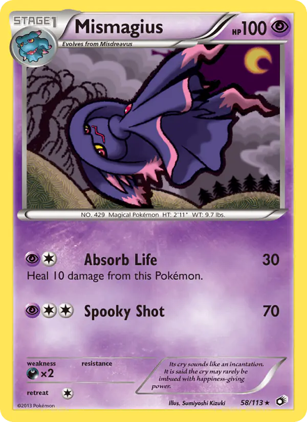 Carta Mismagius 58/113 de Legendary Treasures