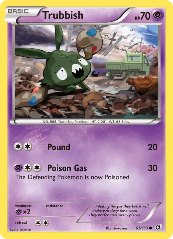 Carta Trubbish 67/113 de Legendary Treasures