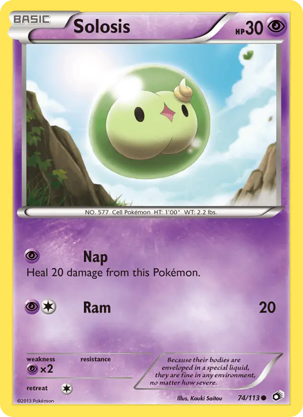Carta Solosis 74/113 de Legendary Treasures
