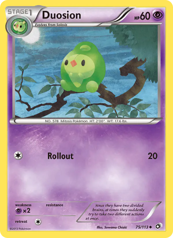 Carta Duosion 75/113 de Legendary Treasures