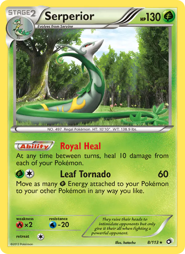 Carta Serperior 8/113 de Legendary Treasures