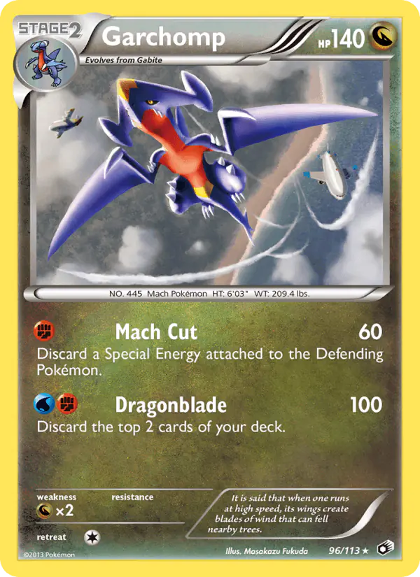 Carta Garchomp 96/113 de Legendary Treasures
