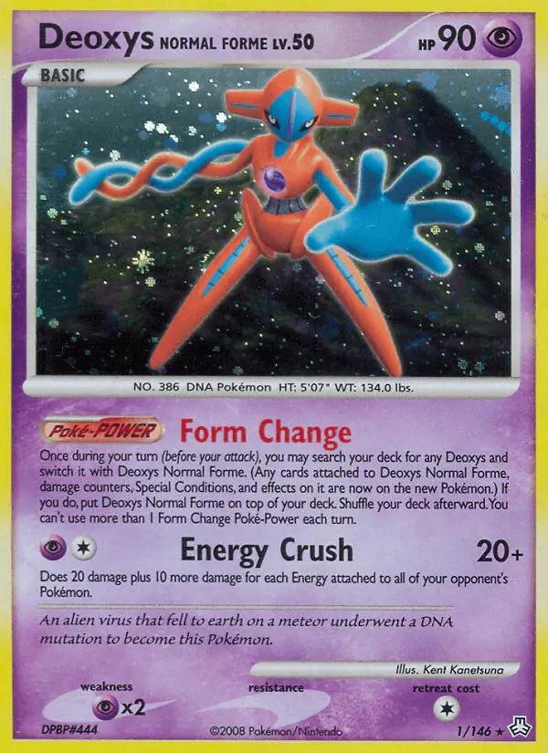 Carta Deoxys Normal Forme 1/146 de Legends Awakened
