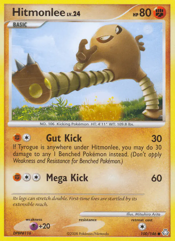 Carta Hitmonlee 100/146 de Legends Awakened