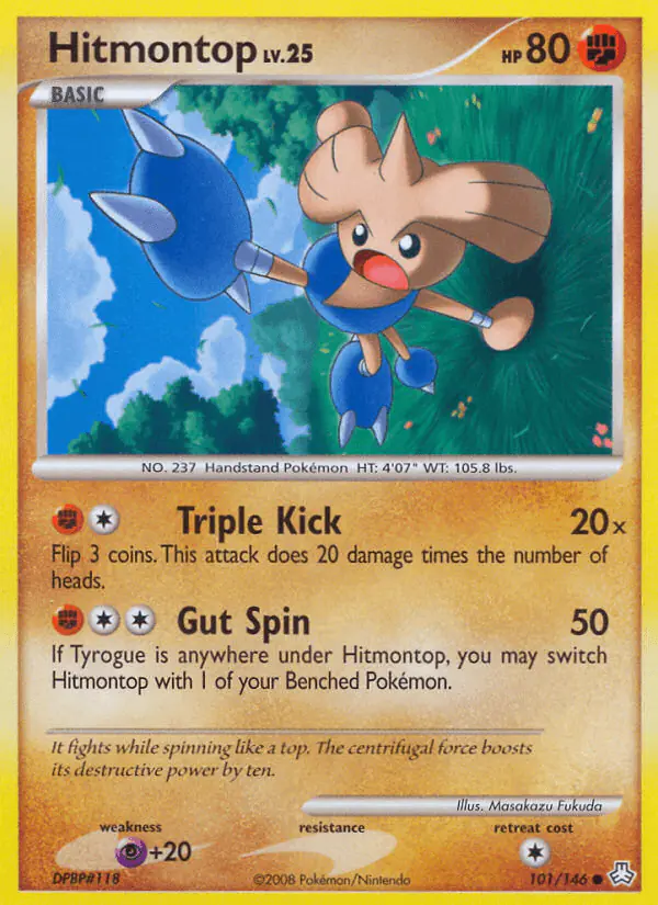 Carta Hitmontop 101/146 de Legends Awakened