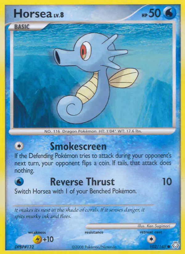 Carta Horsea 102/146 de Legends Awakened