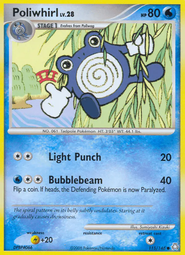 Carta Poliwhirl 115/146 de Legends Awakened