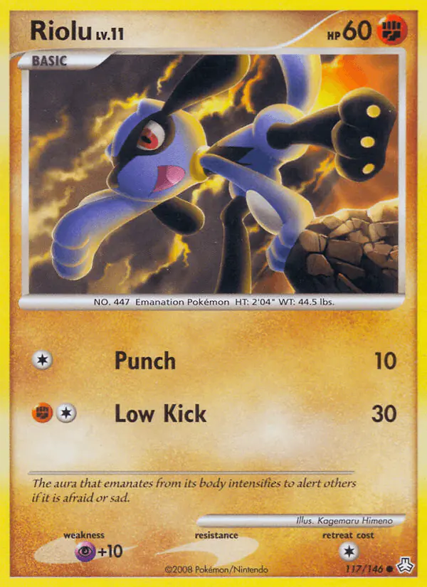 Carta Riolu 117/146 de Legends Awakened