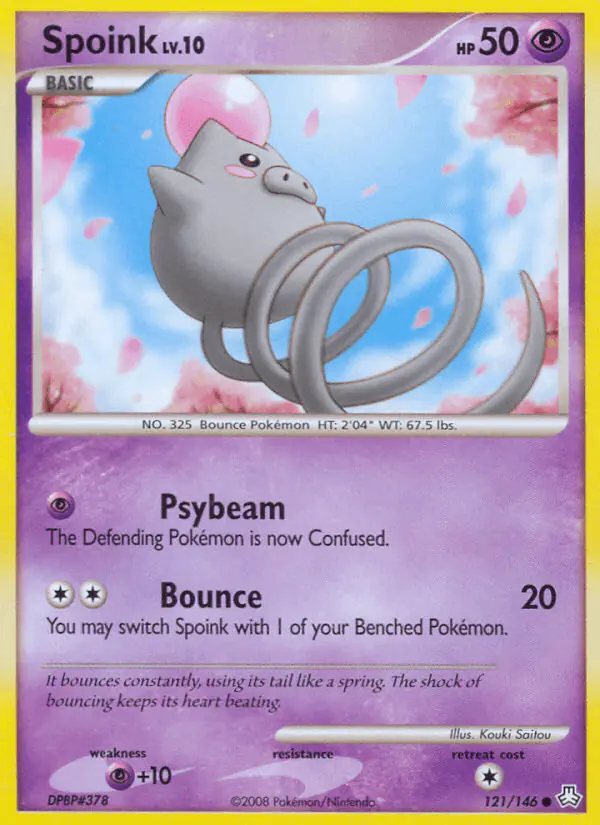 Carta Spoink 121/146 de Legends Awakened