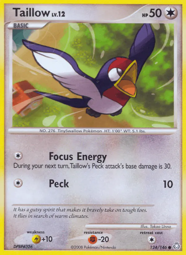 Carta Taillow 124/146 de Legends Awakened