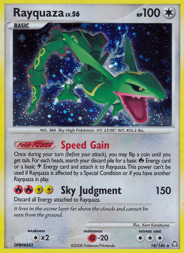Carta Rayquaza 14/146 de Legends Awakened