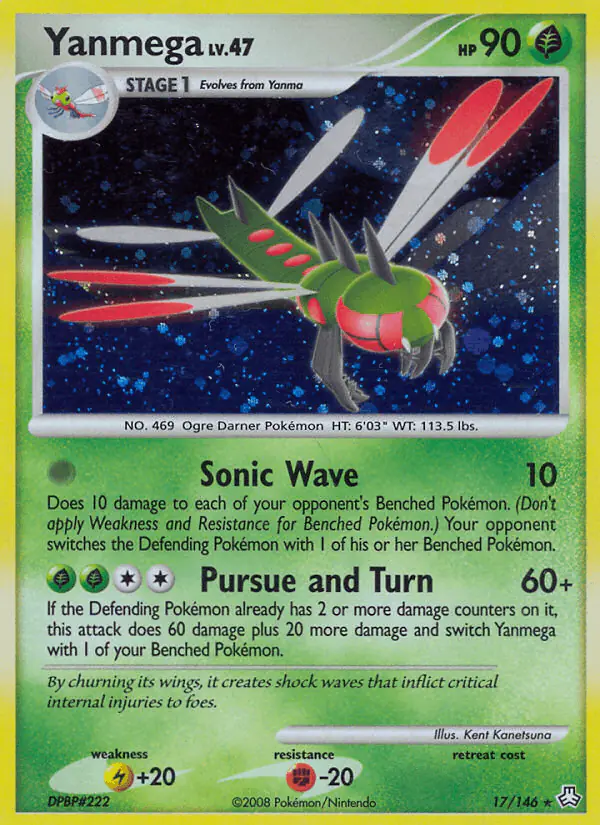 Carta Yanmega 17/146 de Legends Awakened