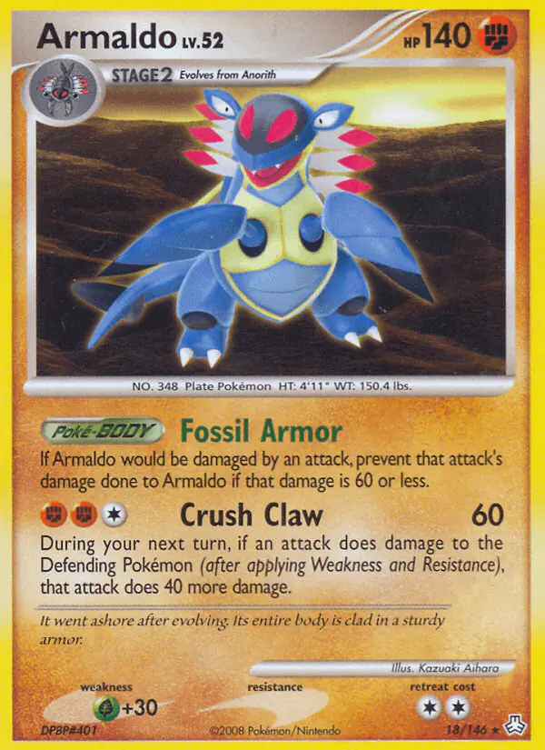 Carta Armaldo 18/146 de Legends Awakened