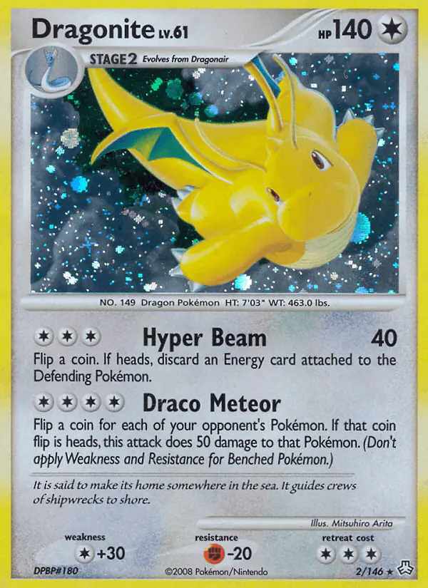 Carta Dragonite 2/146 de Legends Awakened