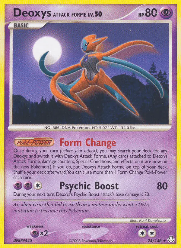 Carta Deoxys Attack Forme 24/146 de Legends Awakened