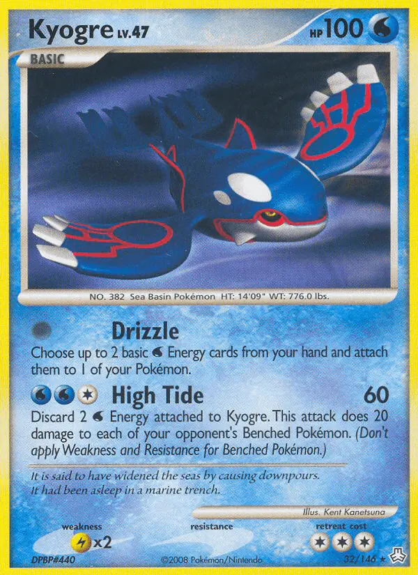 Carta Kyogre 32/146 de Legends Awakened