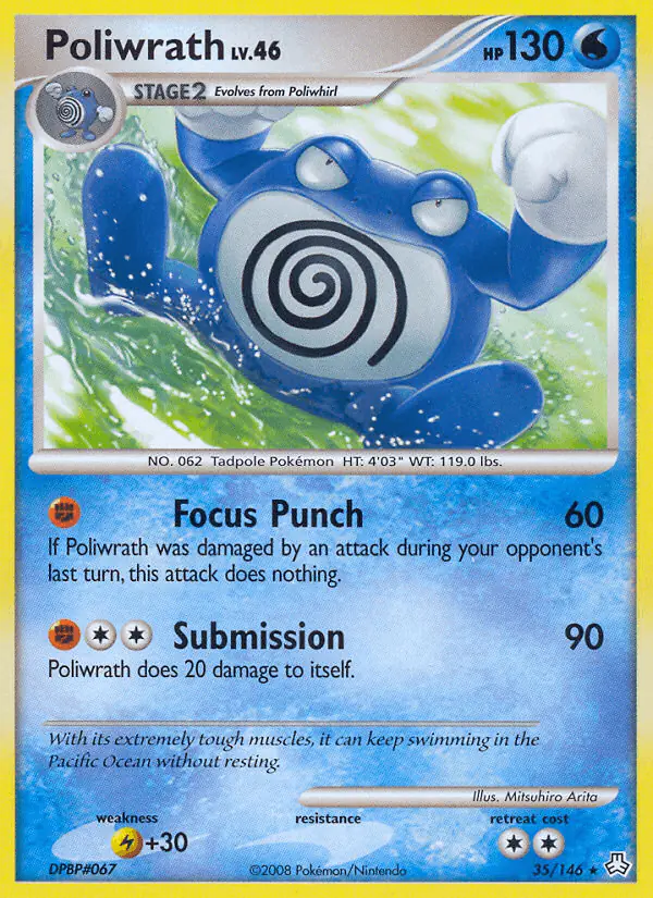 Carta Poliwrath 35/146 de Legends Awakened