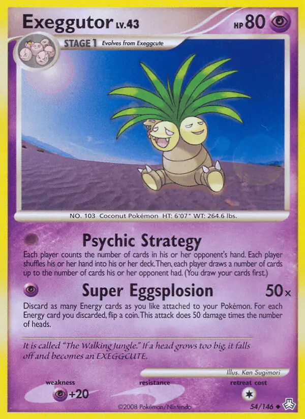 Carta Exeggutor 54/146 de Legends Awakened