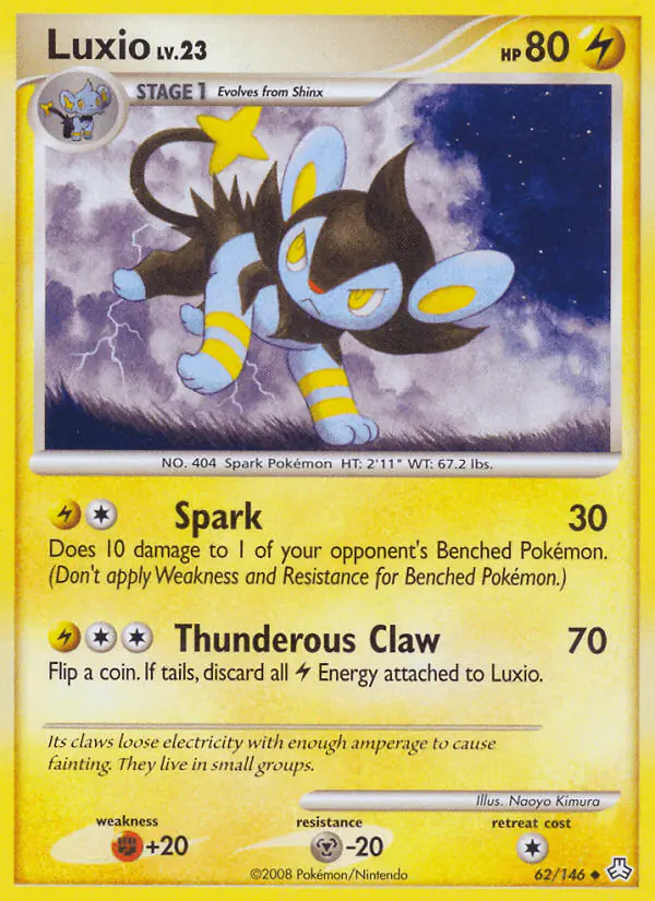 Carta Luxio 62/146 de Legends Awakened