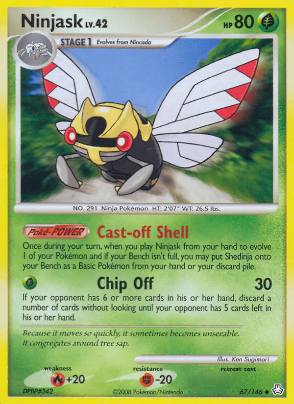 Carta Ninjask 67/146 de Legends Awakened