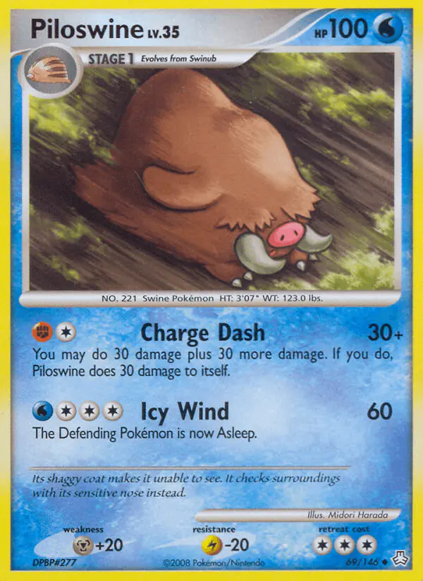 Carta Piloswine 69/146 de Legends Awakened