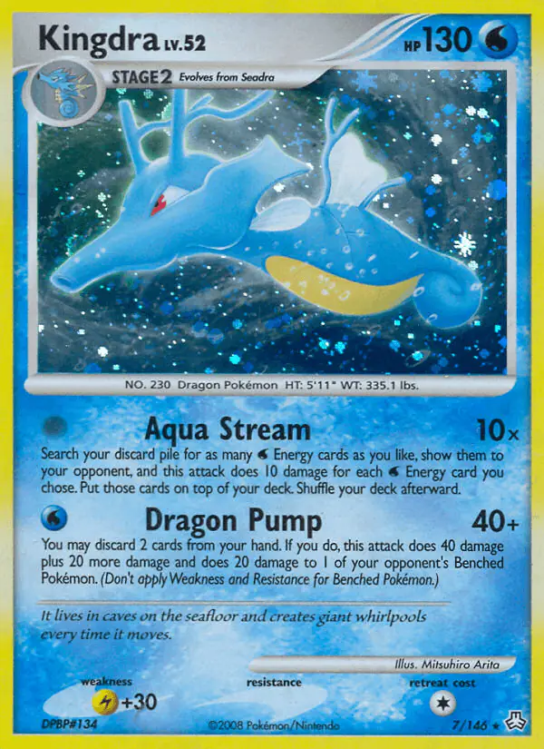 Carta Kingdra 7/146 de Legends Awakened