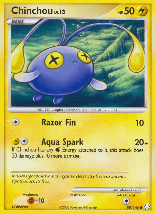 Carta Chinchou 88/146 de Legends Awakened
