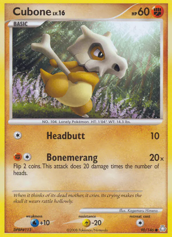 Carta Cubone 90/146 de Legends Awakened