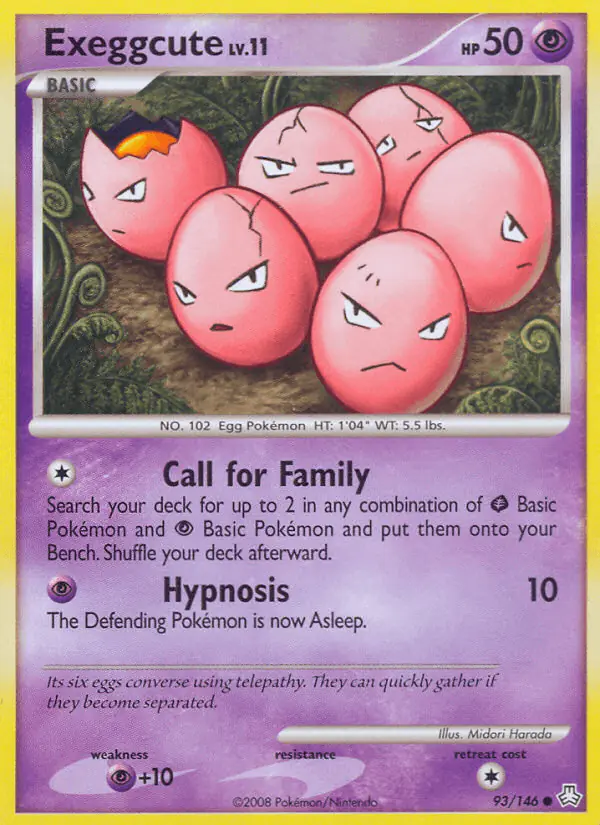 Carta Exeggcute 93/146 de Legends Awakened
