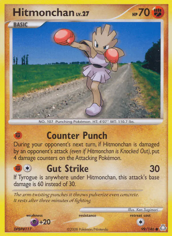Carta Hitmonchan 99/146 de Legends Awakened