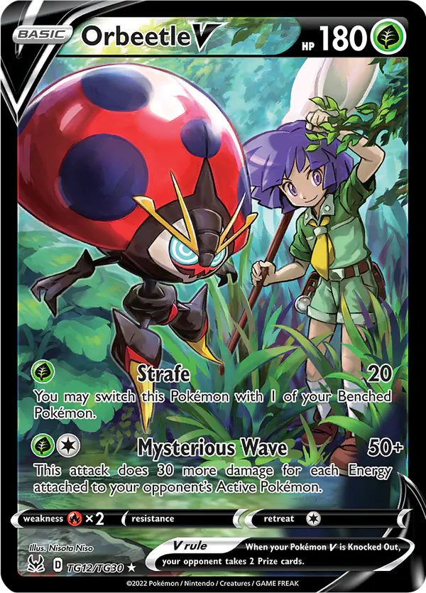 Carta Orbeetle V TG12 de Lost Origin Trainer Gallery