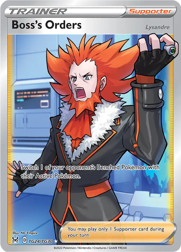 Carta Boss's Orders TG24 de Lost Origin Trainer Gallery
