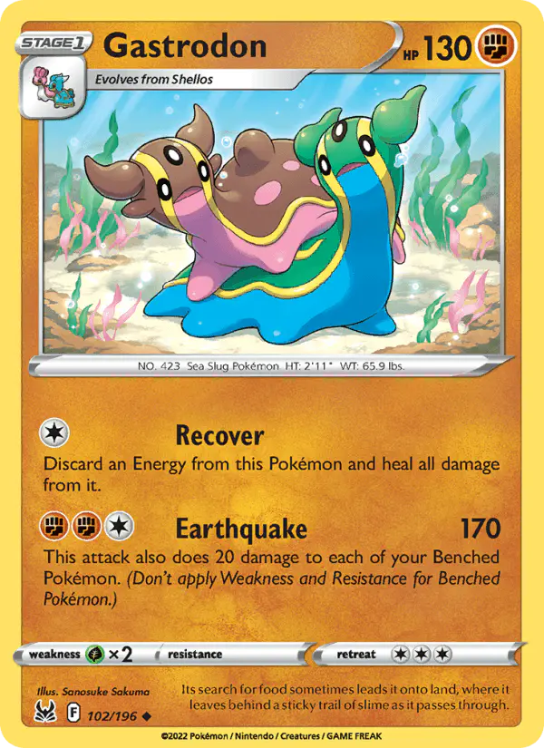 Carta Gastrodon 102/196 de Lost Origin
