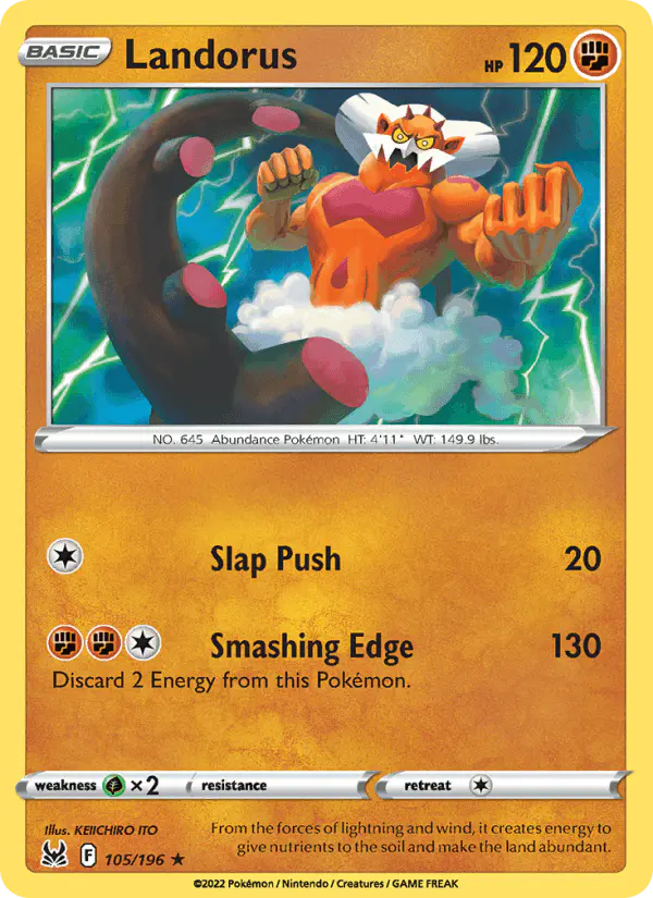 Carta Landorus 105/196 de Lost Origin