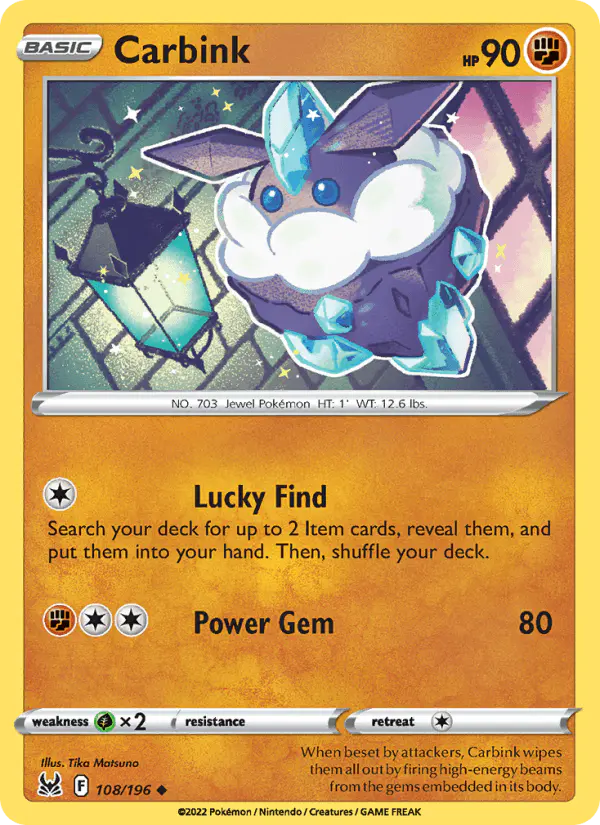 Carta Carbink 108/196 de Lost Origin