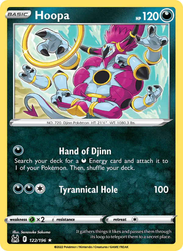 Carta Hoopa 122/196 de Lost Origin