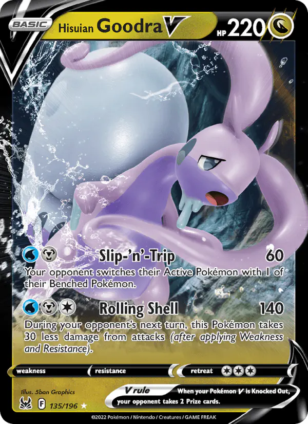 Carta Hisuian Goodra V 135/196 de Lost Origin