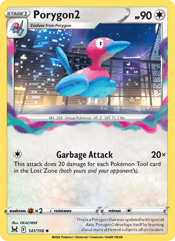 Carta Porygon2 141/196 de Lost Origin