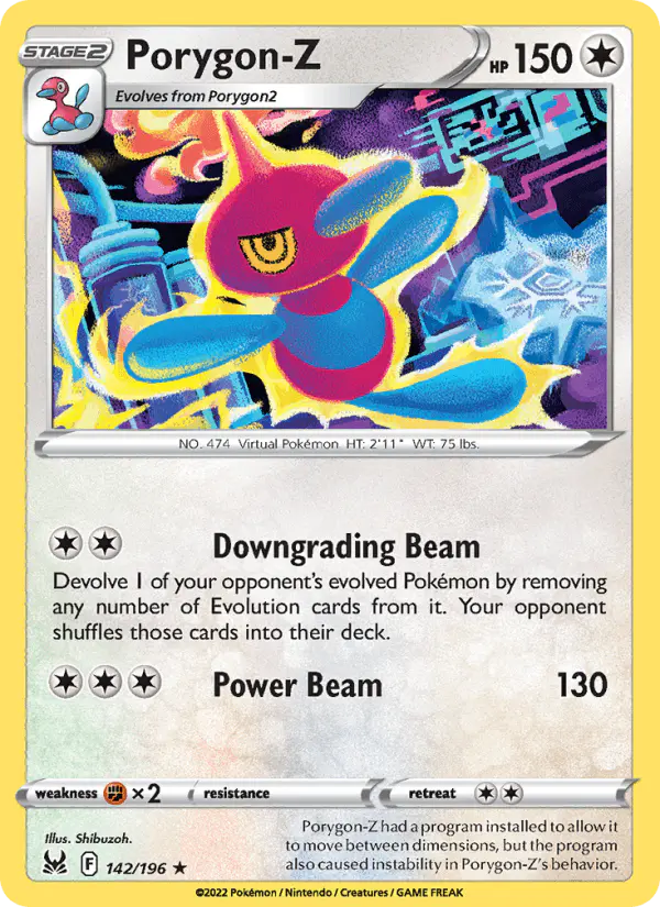 Carta Porygon-Z 142/196 de Lost Origin