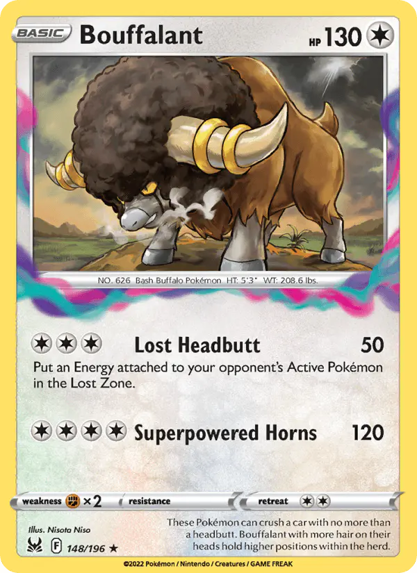 Carta Bouffalant 148/196 de Lost Origin