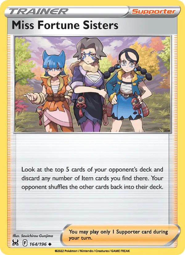 Carta Miss Fortune Sisters 164/196 de Lost Origin