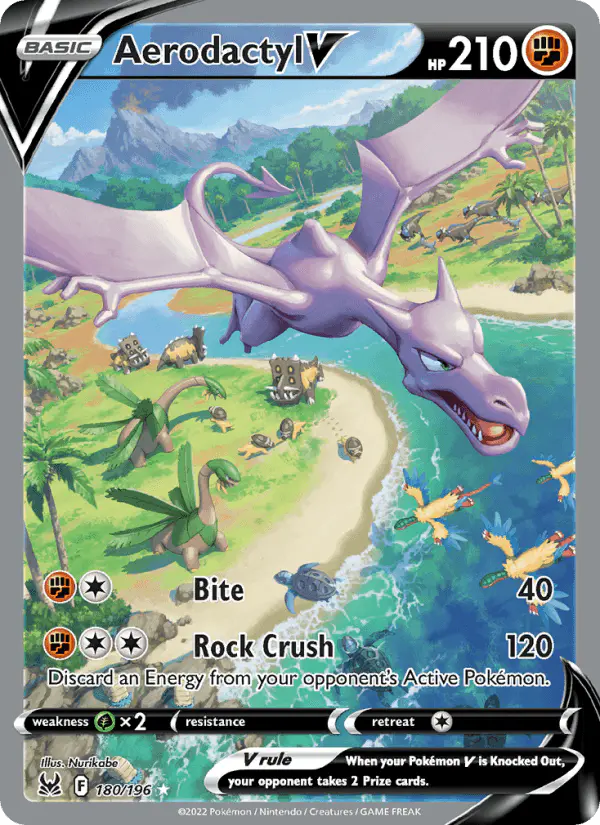 Carta Aerodactyl V 180/196 de Lost Origin