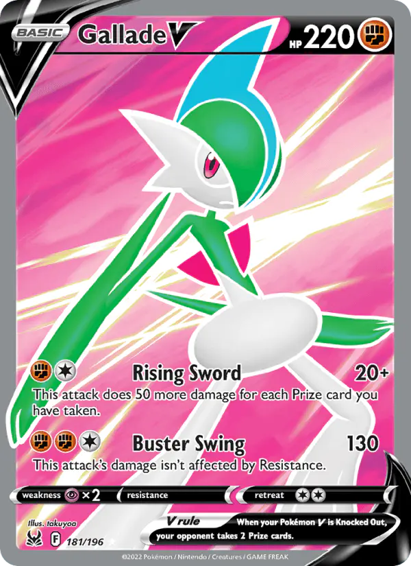 Carta Gallade V 181/196 de Lost Origin