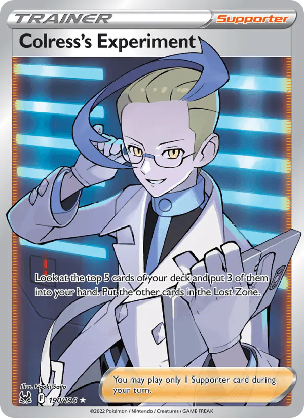 Carta Colress's Experiment 190/196 de Lost Origin
