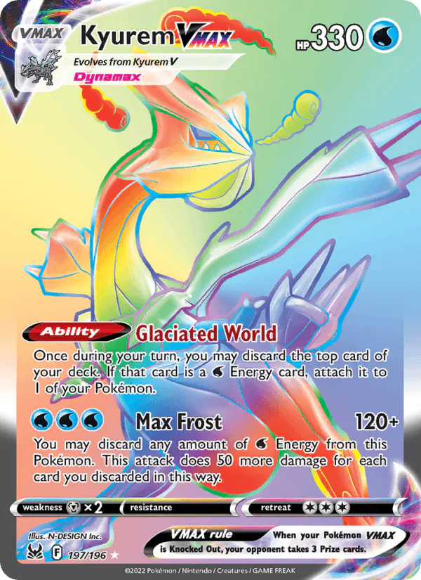 Carta Kyurem VMAX 197/196 de Lost Origin