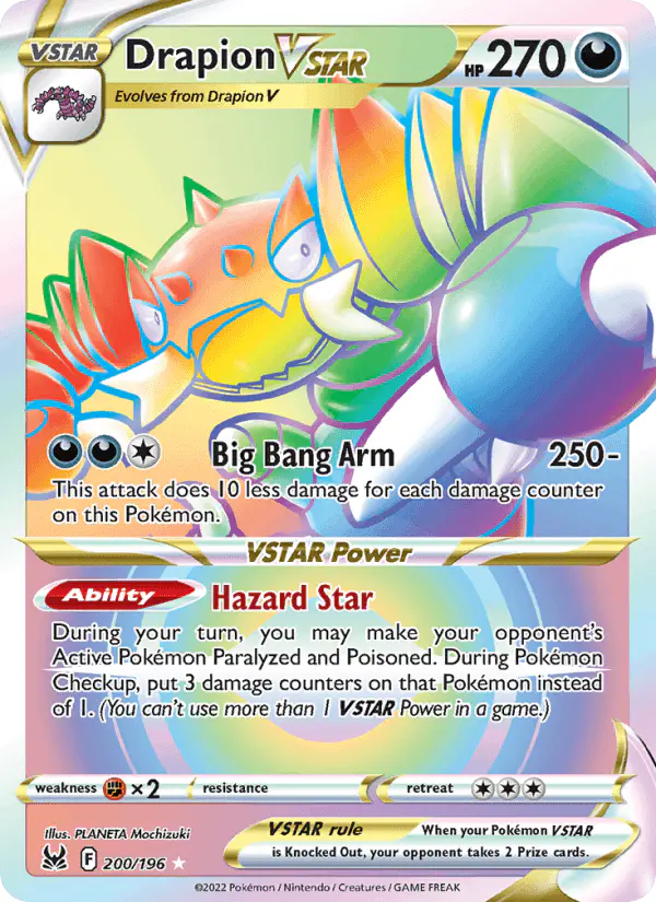Carta Drapion VSTAR 200/196 de Lost Origin